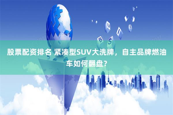 股票配资排名 紧凑型SUV大洗牌，自主品牌燃油车如何翻盘？