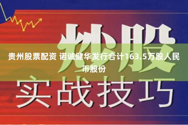 贵州股票配资 诺诚健华发行合计163.5万股人民币股份