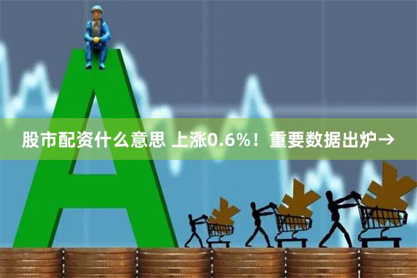 股市配资什么意思 上涨0.6%！重要数据出炉→